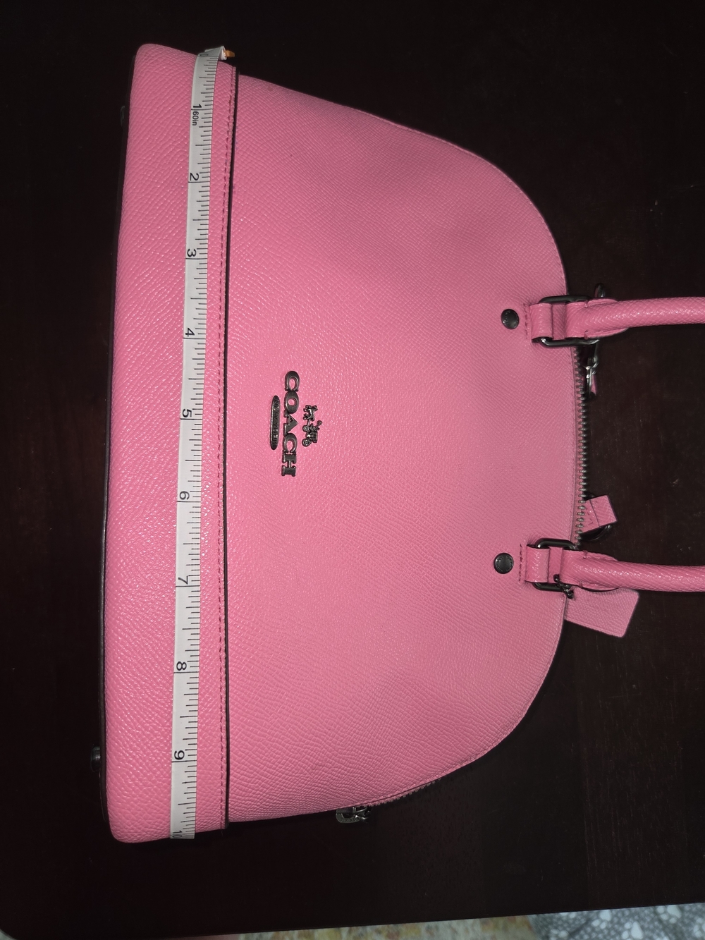 Coach Pink Dome Satchel With Matching Wallet